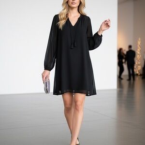 Michael Kors Black Long Sleeve Dress